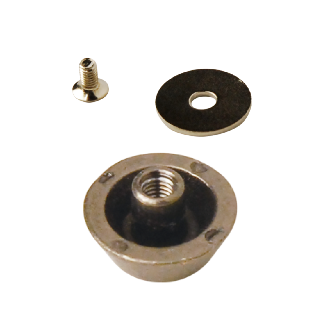 Screw-Type Bag Feet (Set of 2) Ø10mm × 3mm