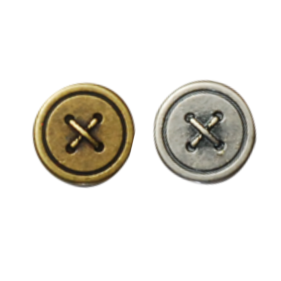Screw-Type Spring Snap (Button Pattern) 17mm × 5mm
