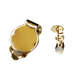 Clip-On Earring (with Silicone Pad) 12mm × 17mm