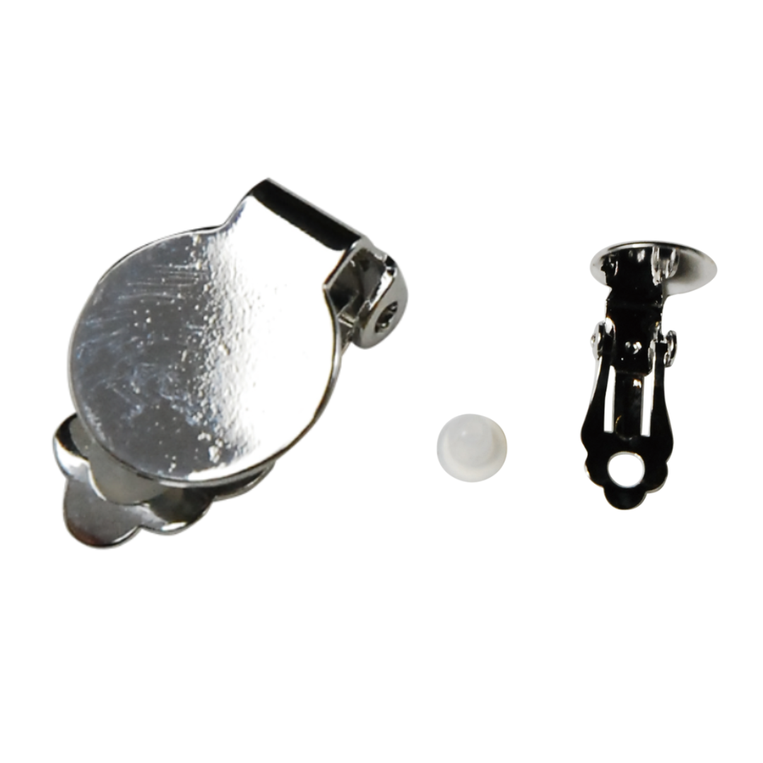 Clip-On Earring (with Silicone Pad) 12mm × 17mm