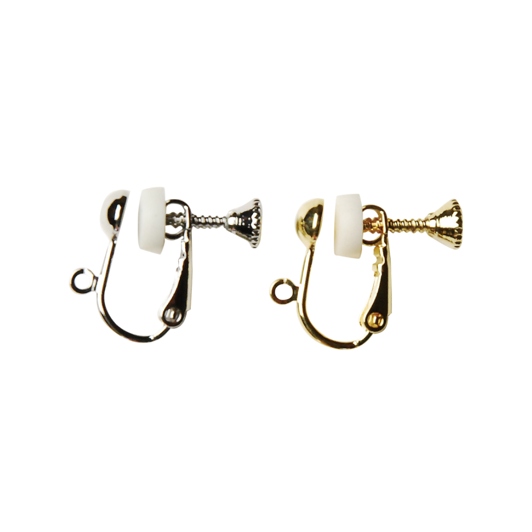 Screw Clip with Jump Ring (with Silicone Cover) 10mm × 15mm