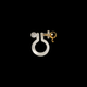 Non-Pierced Earring with Jump Ring 12mm × 10mm