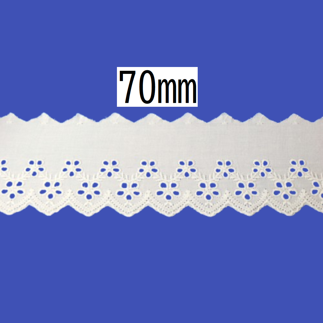 Cotton Lace 70mm × 13.5m