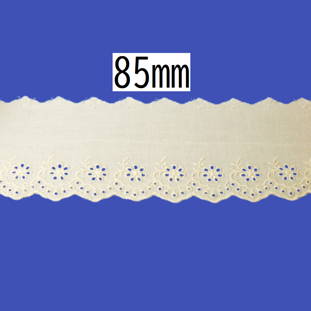 Cotton Lace 85mm × 13.5m