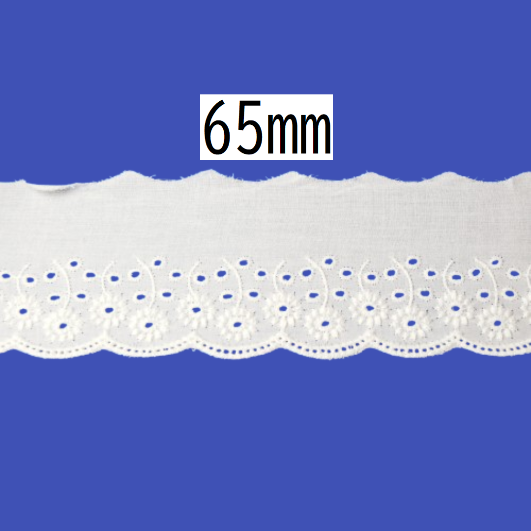 Cotton Lace 65mm × 13.5m
