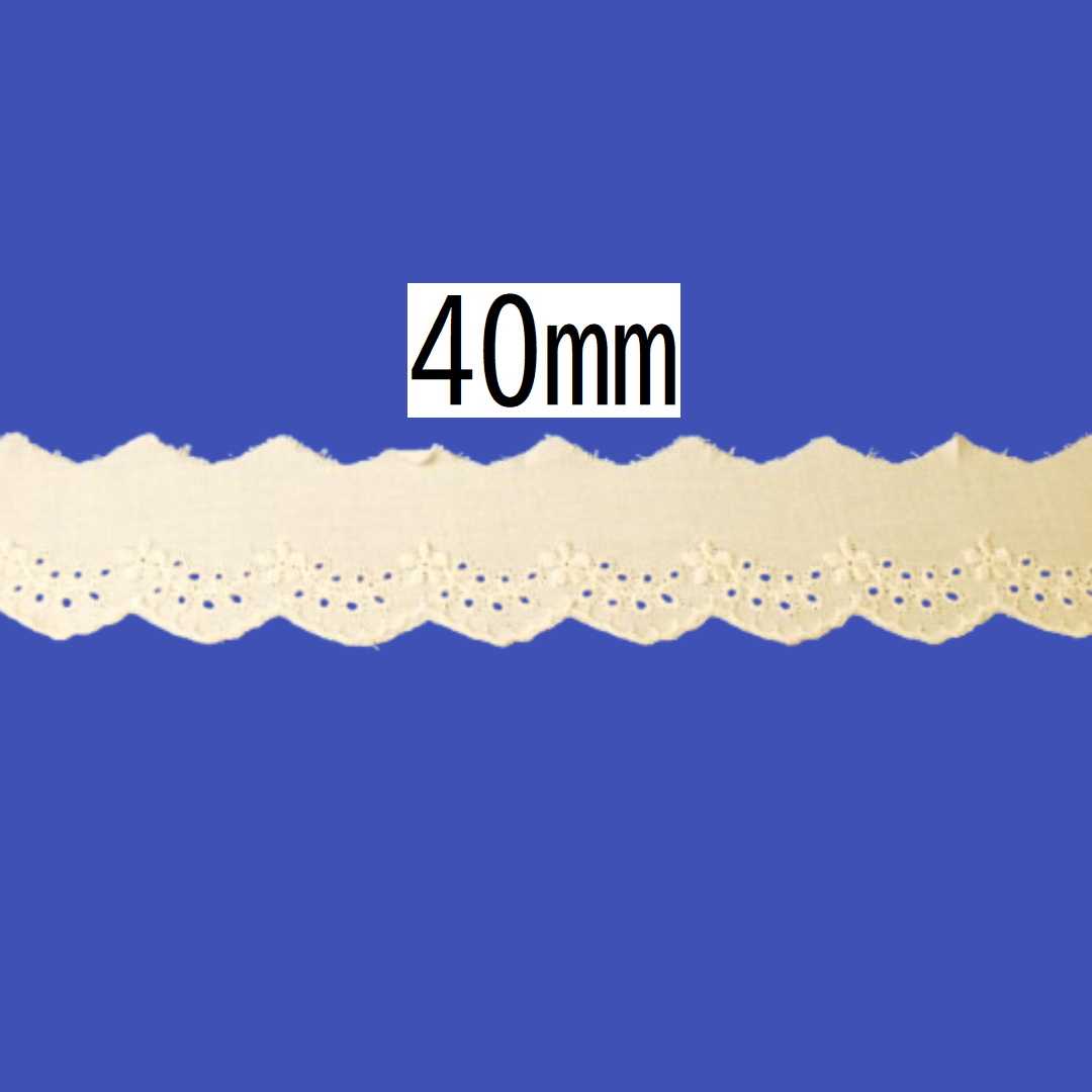 Cotton Lace 40mm × 13.5m
