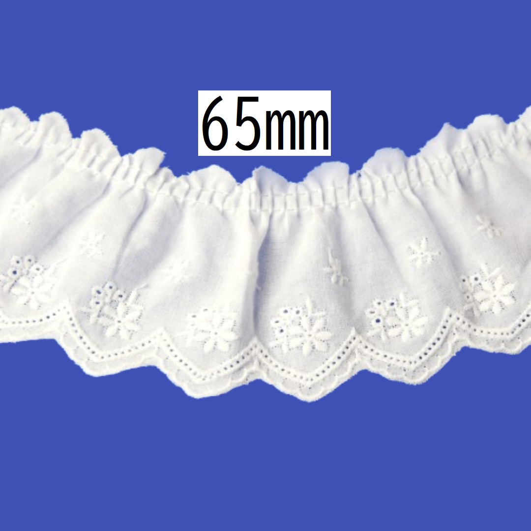 コットンタックレース 65mm×9.5m