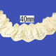 Cotton Tuck Lace 40mm × 9.5m