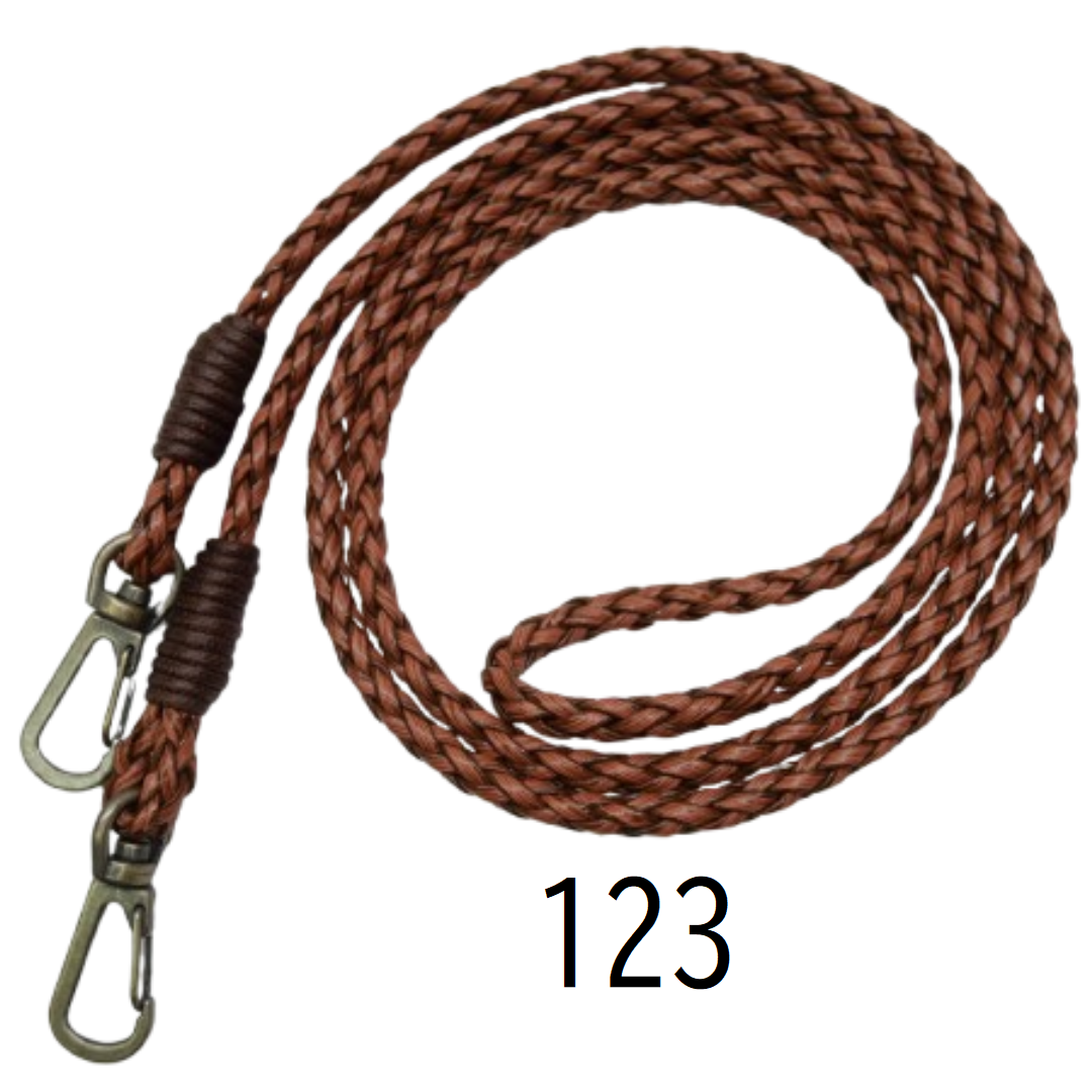Antique-Style Faux Leather Shoulder Strap (φ5 mm × 120 cm)
