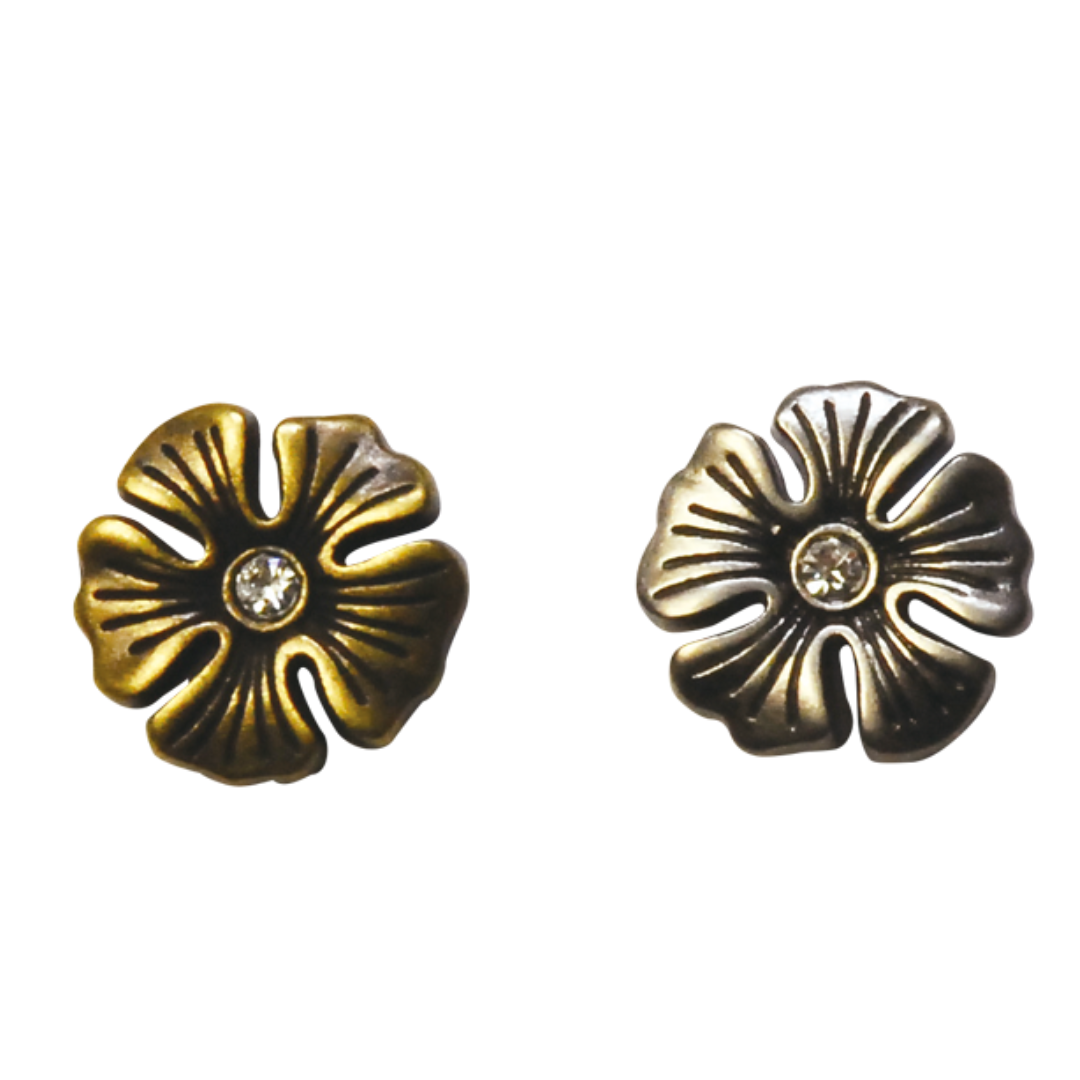 Screw-Type Magnetic Snap (Flower) 17mm × 5mm
