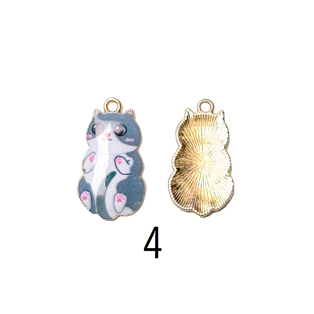 Cat Charm 13mm × 22mm
