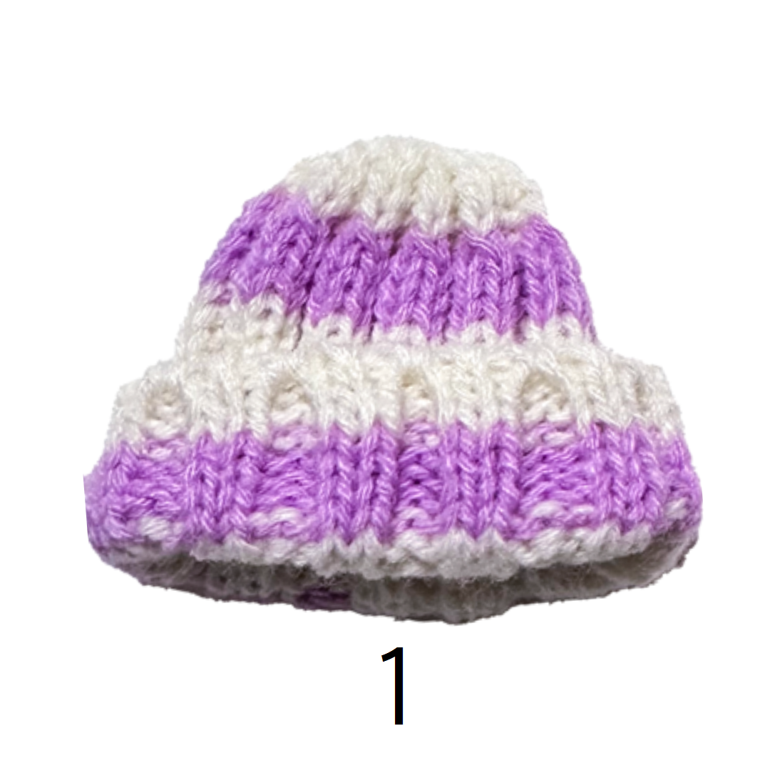 Striped Knit Cap Charm 42mm × 33mm