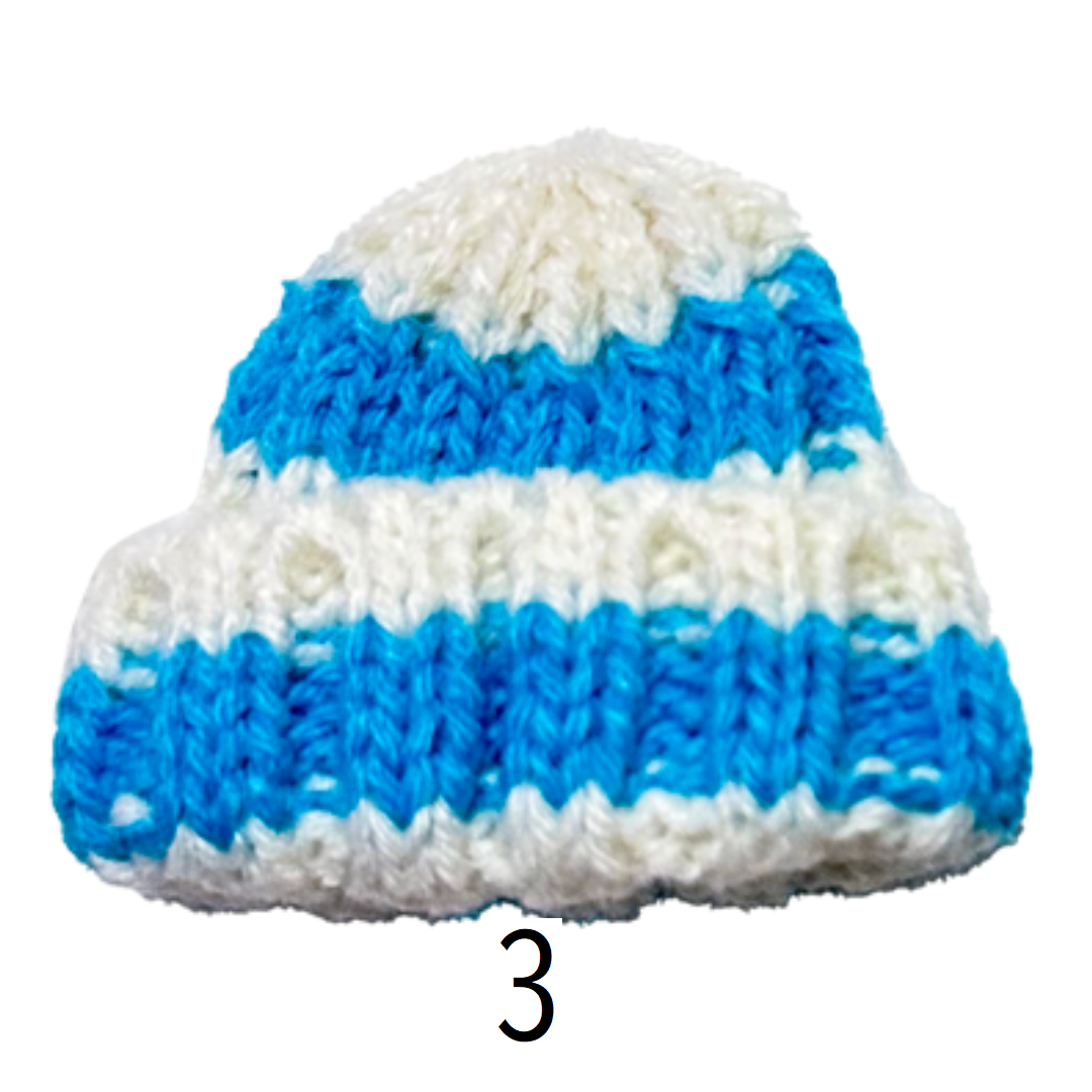 Striped Knit Cap Charm 42mm × 33mm