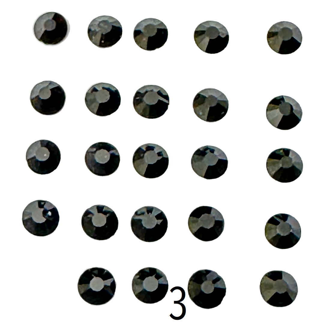 Glass Rhinestones (Set of 5 Bags) Ø4mm