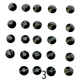 Glass Rhinestones (Set of 5 Bags) Ø4mm