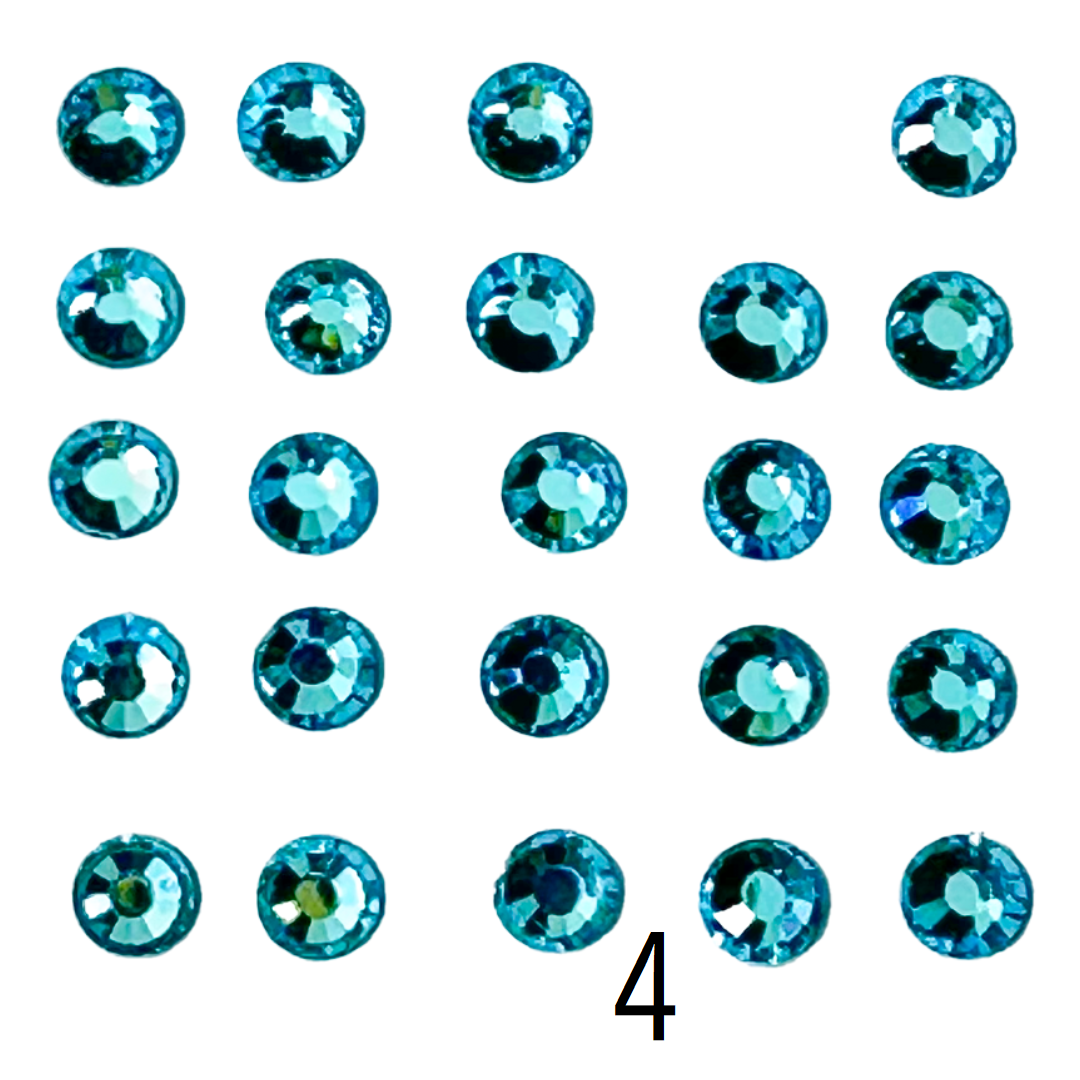 Glass Rhinestones (Set of 5 Bags) Ø4mm