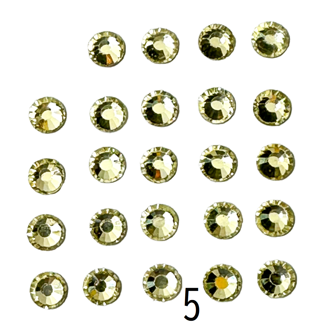 Glass Rhinestones (Set of 5 Bags) Ø4mm