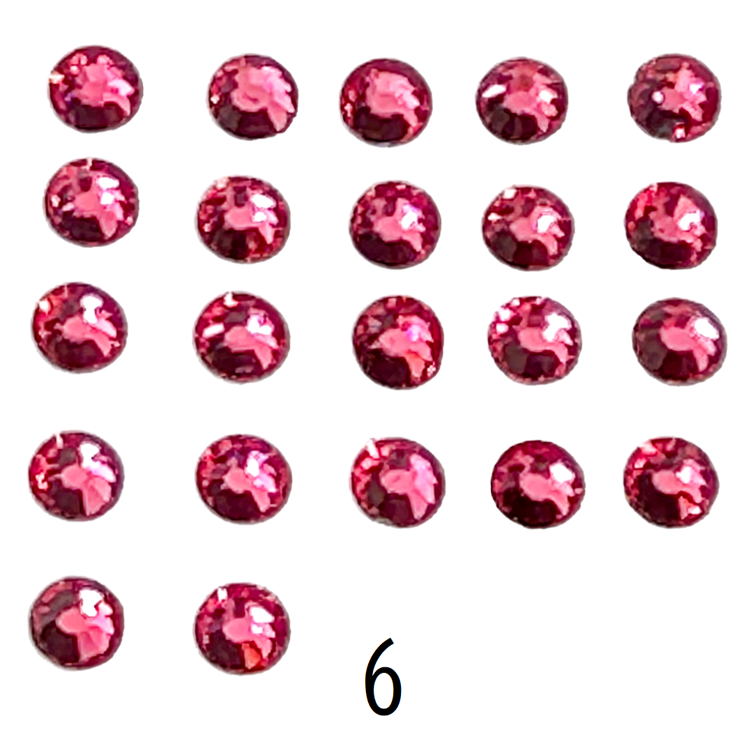 Glass Rhinestones (Set of 5 Bags) Ø4mm
