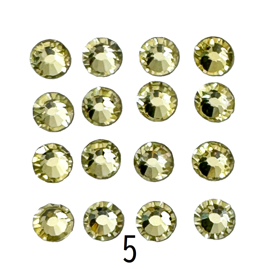 Glass Rhinestones (Set of 5 Bags) Ø5mm