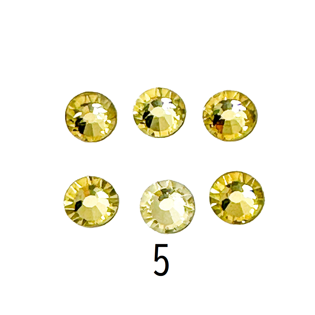 Glass Rhinestones (Set of 5 Bags) Ø6mm