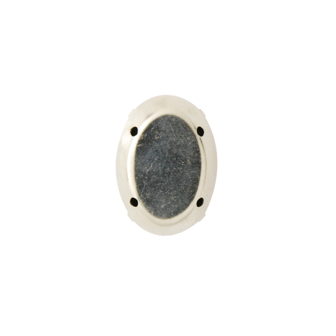 Oval Stone with Prongs (Large) 18mm × 25mm × 9mm