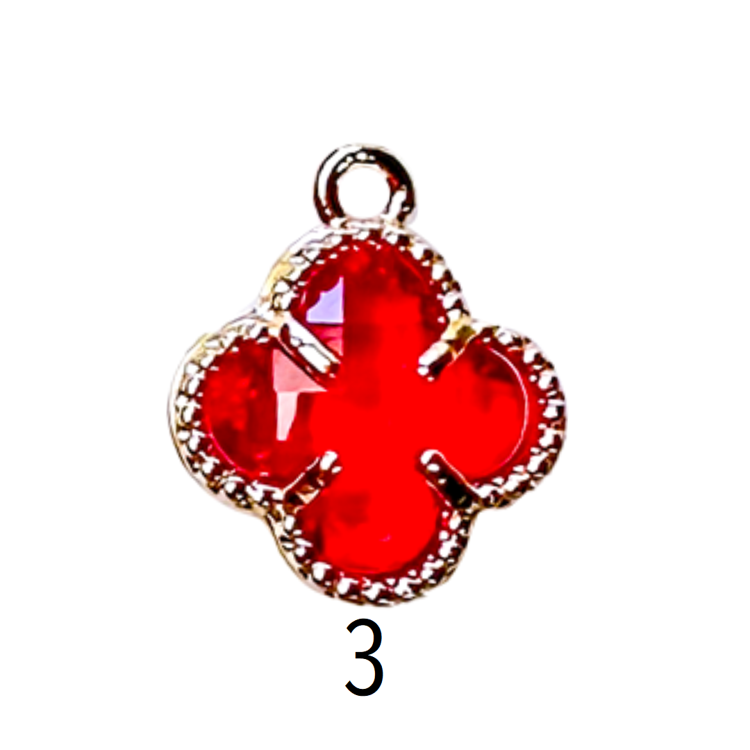 Color Flower Charm 13mm