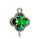 Color Flower Charm 13mm