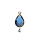 Teardrop Glass Color Charm 10mm × 15mm