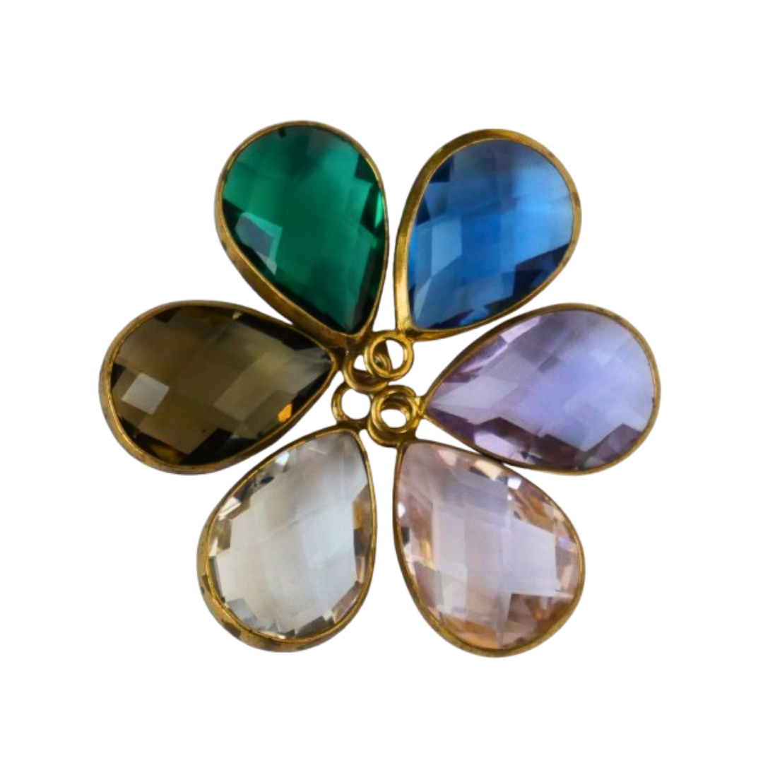 Teardrop Glass Color Charm 10mm × 15mm