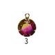 Round Glass Multi-Color Charm Ø12mm