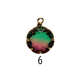 Round Glass Multi-Color Charm Ø12mm
