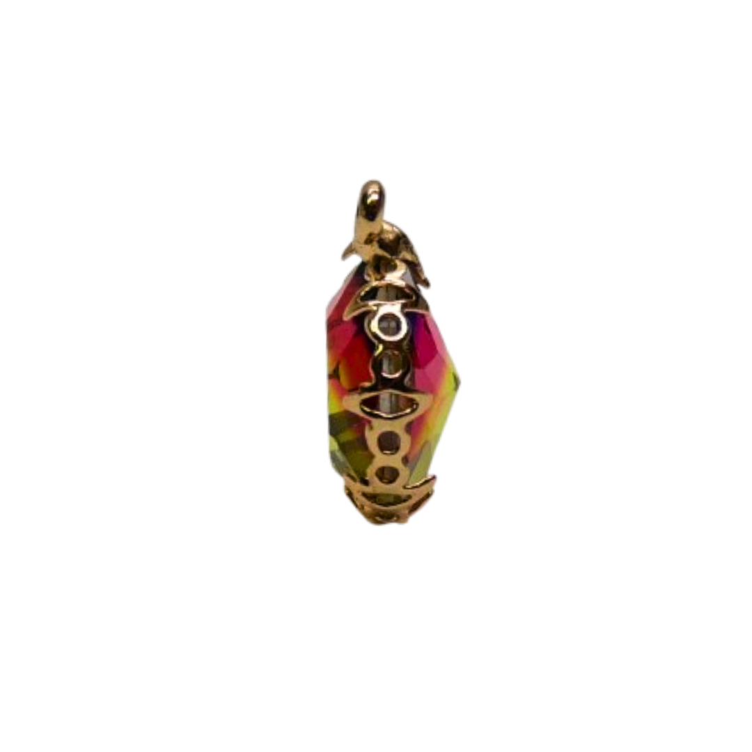 Round Glass Multi-Color Charm Ø12mm