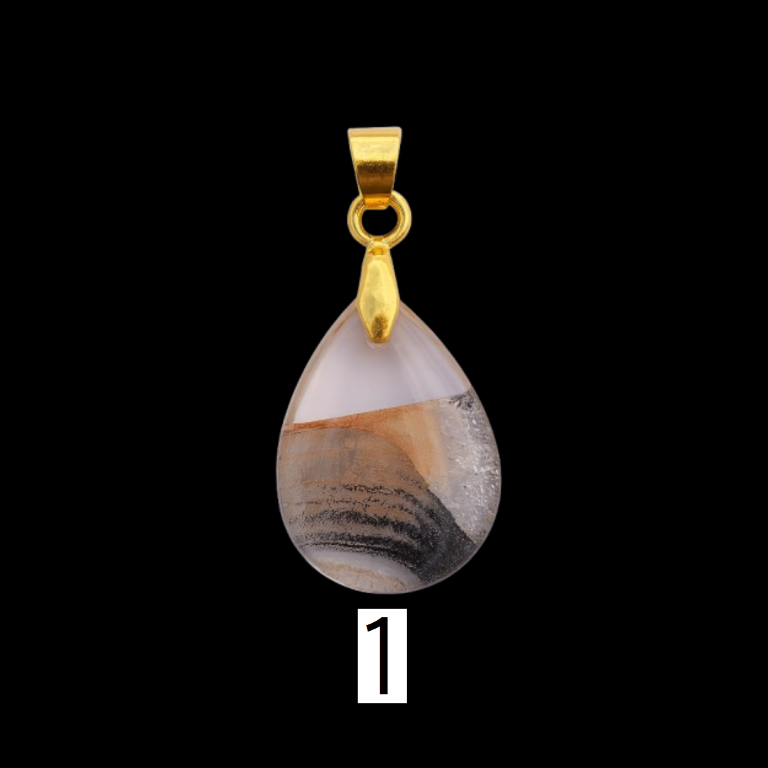 Teardrop Glass Bead Charm 13mm × 18mm
