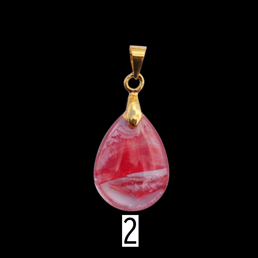 Teardrop Glass Bead Charm 13mm × 18mm