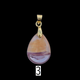 Teardrop Glass Bead Charm 13mm × 18mm