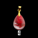 Teardrop Glass Bead Charm 13mm × 18mm