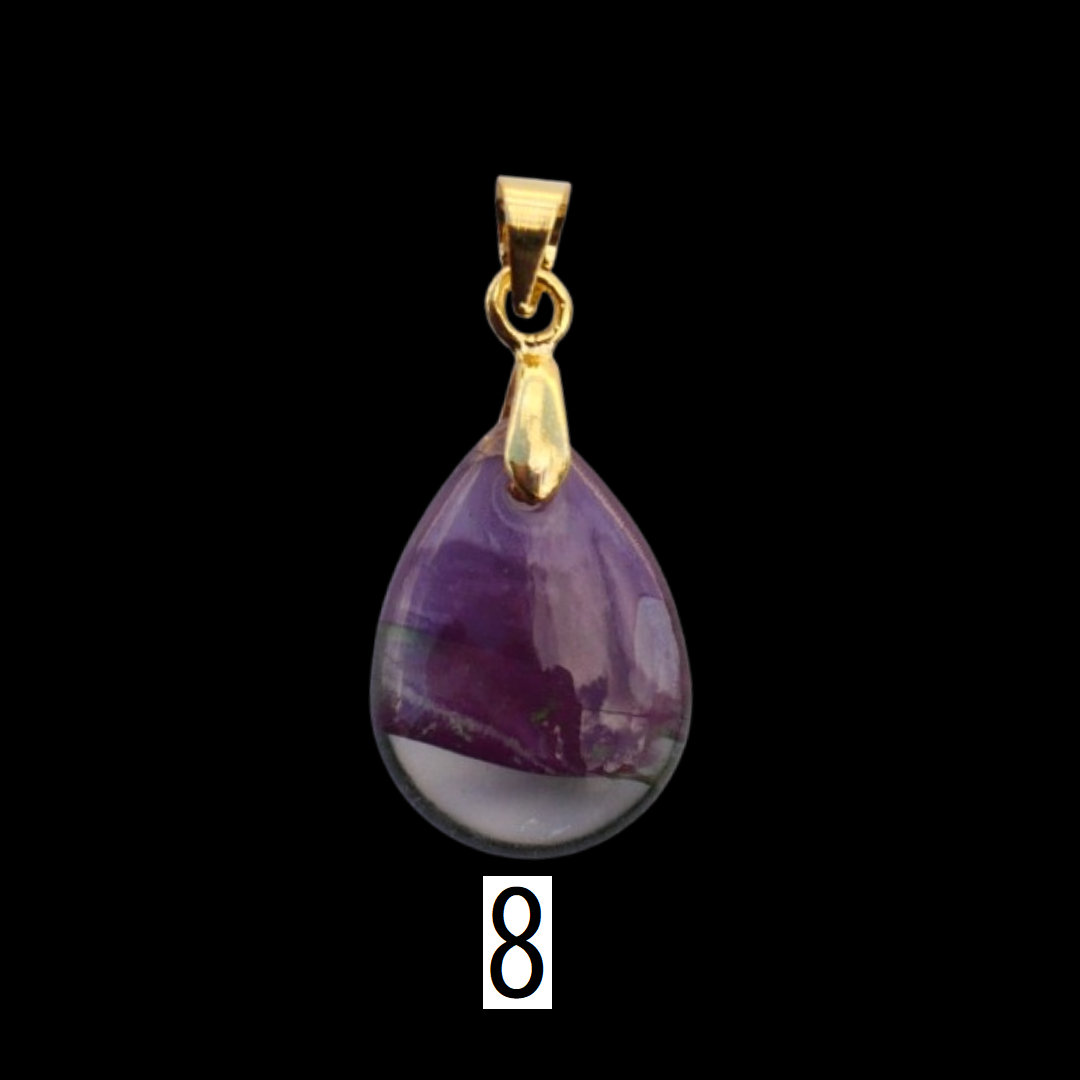 Teardrop Glass Bead Charm 13mm × 18mm