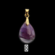 Teardrop Glass Bead Charm 13mm × 18mm