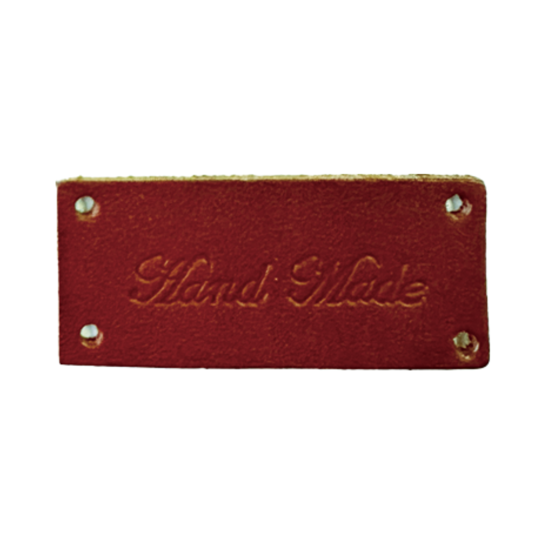 Leather HAND MADE Tag 20mm × 45mm