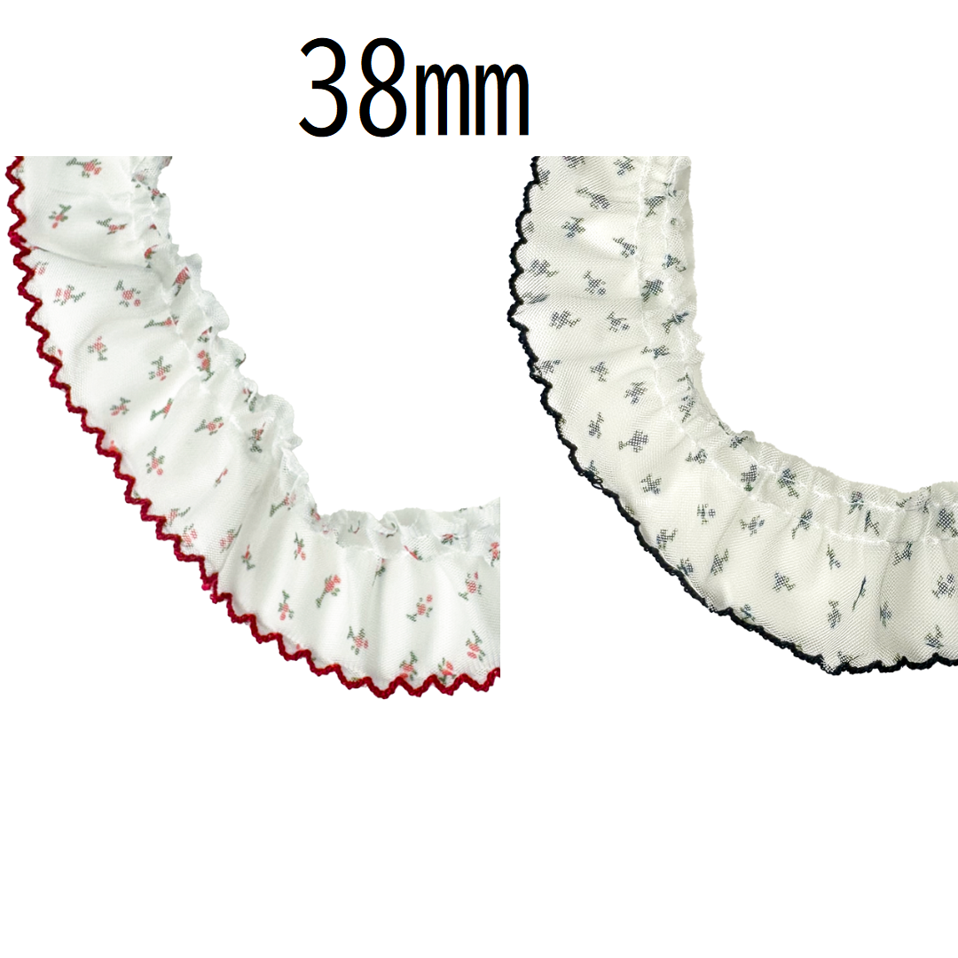 Floral Tuck Lace 38mm × 15m