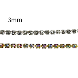 Diamond Chain with Glass Beads 3mm × 9m