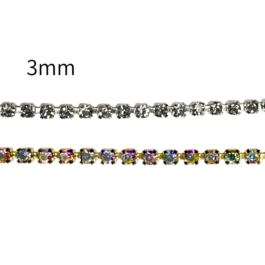 Diamond Chain with Glass Beads 3mm × 9m