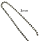 Diamond Chain with Glass Beads 3mm × 9m