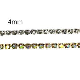 Diamond Chain with Glass Beads 4mm × 9m