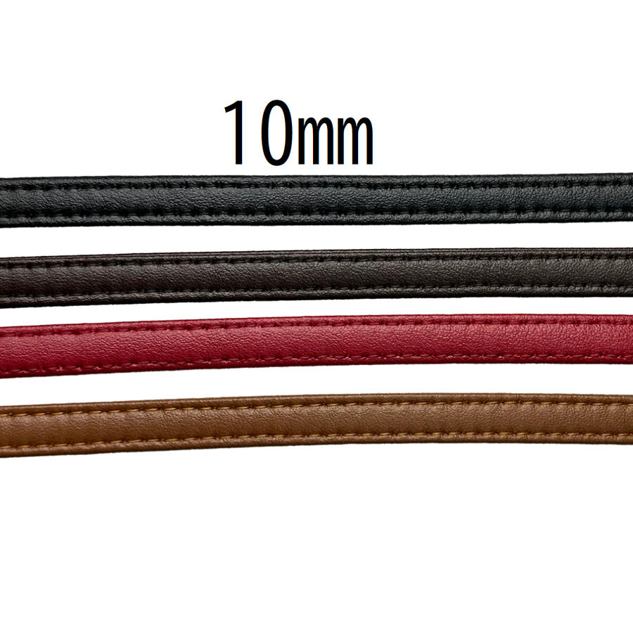 Faux Leather Quad-Fold Stitch Tape 10mm × 10m