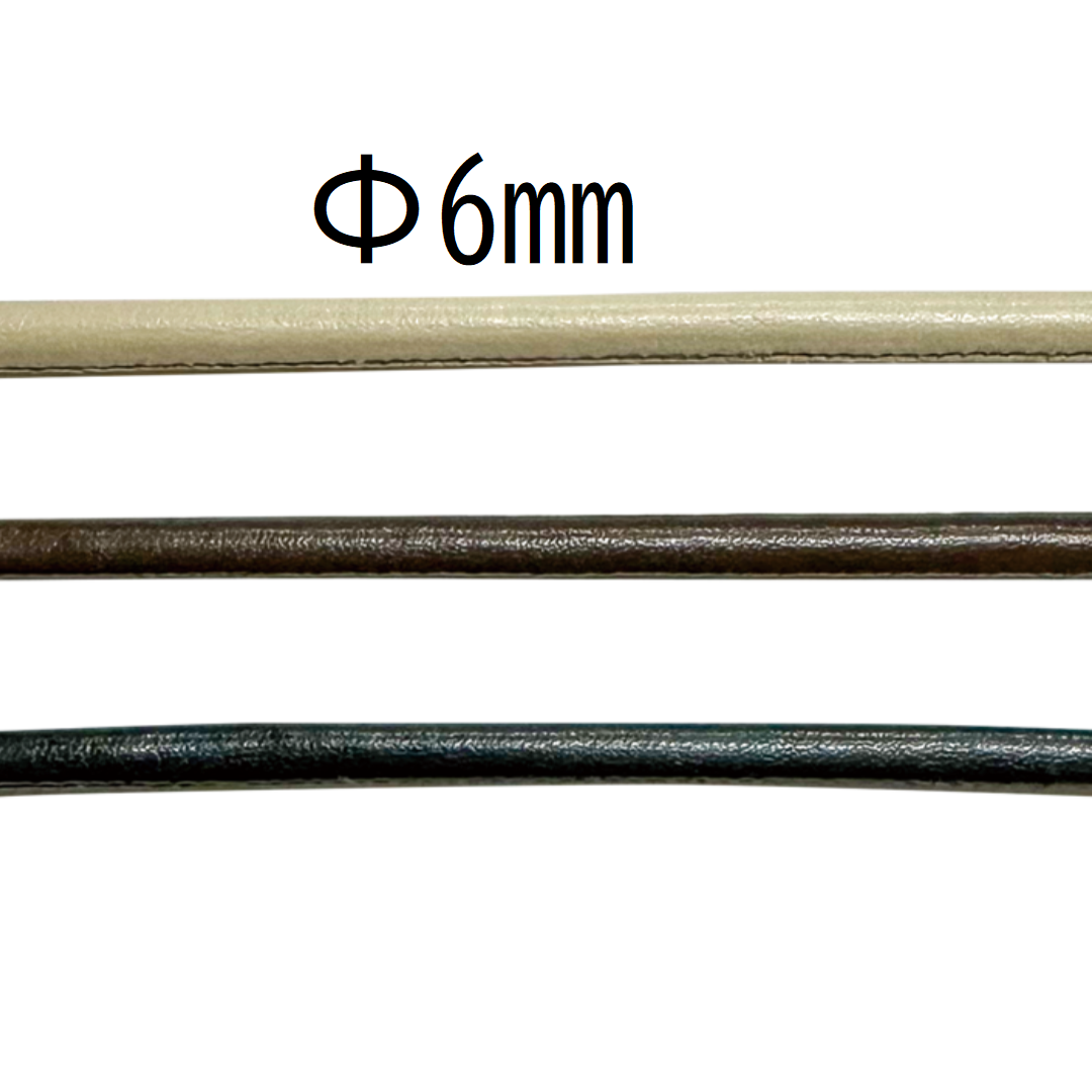 Faux Leather Loop Ø6mm × 12.5m