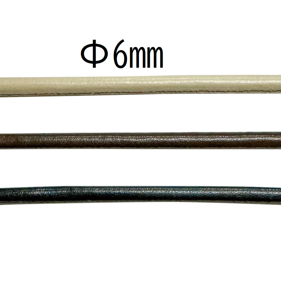 Faux Leather Loop Ø6mm × 12.5m