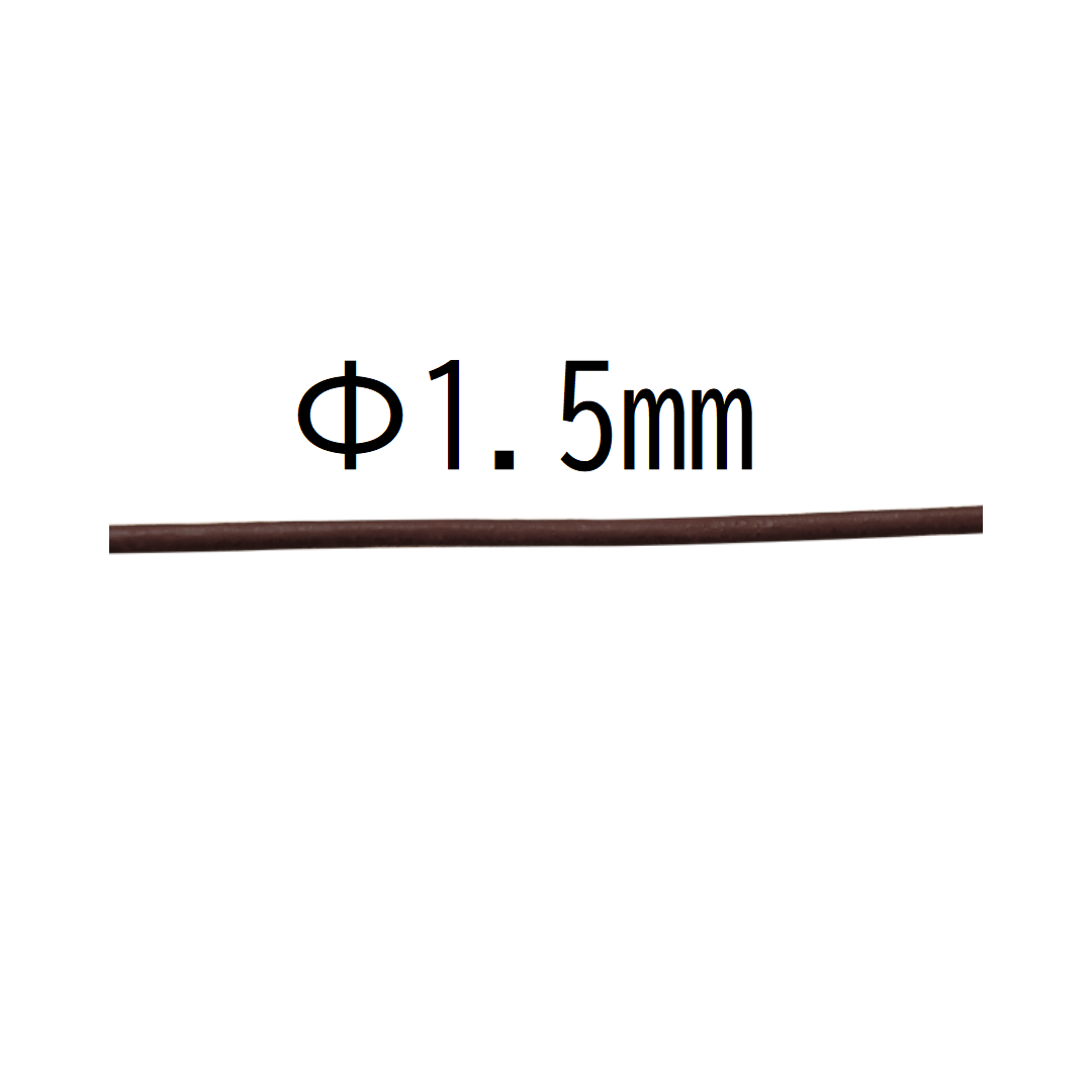 Round Leather Cord Ø1.5mm × 25m