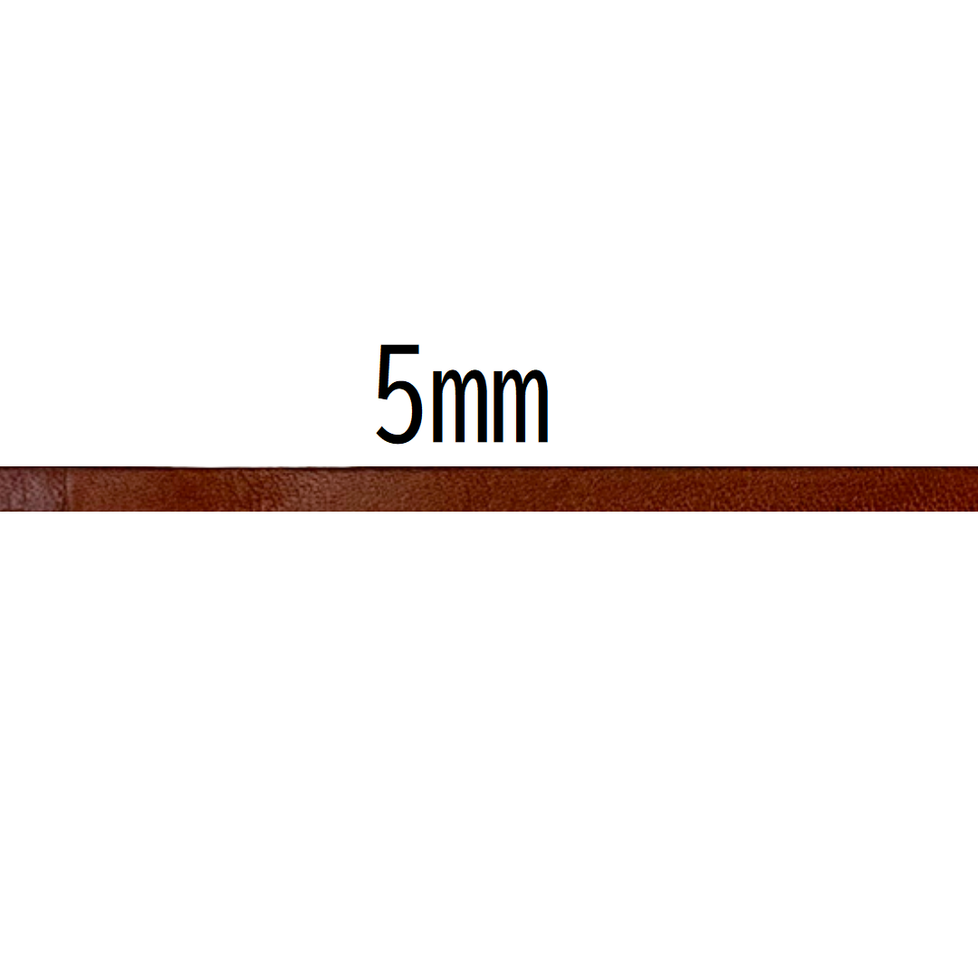 Thick Natural Leather Tape 5mm × 10m