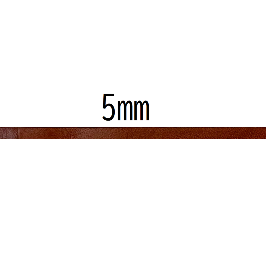 Thick Natural Leather Tape 5mm × 10m
